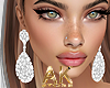 Long White Earrings