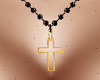 Open Gold Cross Necklace