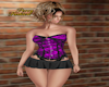purple corset &skirt set