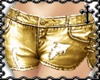 * Gold Jean Shorts