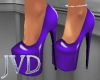 JVD Shiny Purple Heels