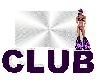 Purple "CLUB" Sign