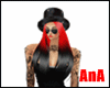 AnA:HaT&Hair Black Red
