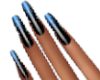 Black/Blue Nails