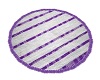 Purple/White Round Rug