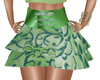 falda encaje verde
