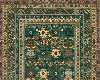 Moroccan green rug