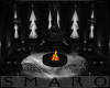 S: Black Xmas fire+couch