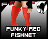 Punky Red Fishnet F