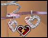 S pinkheart anklet