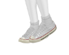 NUT. WHITE TENNIS SHOES