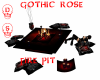 Gothic rose fire pit
