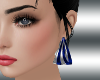 Silver And Blue Earring