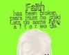 FE faith brokenhead sign