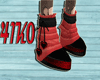 *J* Red Platform Boots