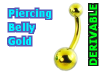 Gold Belly Piercing