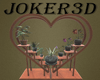 Heart-shaped plant shelf