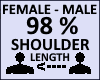 Shoulder length 98%