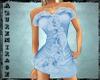^AZ^Blue Flwr Dress