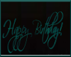Happy Birthday SIgn-Teal