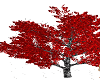 red animated tree