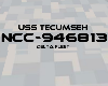 USS Tecumseh hull plate
