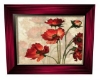 poppies in red art