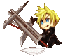 Cloud and his sword
