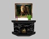 Fire Place With LionPic