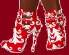 red n whites heels