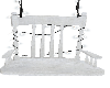 (V)  hanging chair white