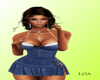 LOA Blue Denim Dress