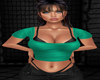 Green crop top