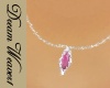 Fiery Pink Opal Necklace