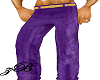 Purple&Gold Creased Pant