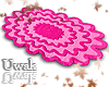 Burst Tufted Deep Pink