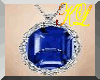 [KL]Sapphire oval neckla
