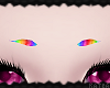 {K} Rainbow Dot Eyebrows