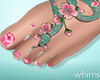 Painted Lady Tattoo Feet