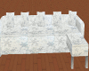 white snowflake couch