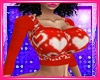 Busty Red Heartz Top