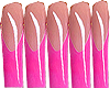 Pink Tips XL Nails
