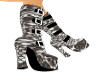 Snakeskin goth boots