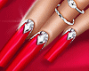 Diamond Red Nails