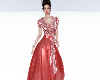 Elegant Red Bow Dress