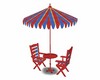 Patio Umbrella & Chairs