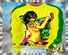 fHOODIES  YELLOW&PRINT