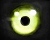 Lime-green wolf eyes