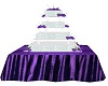 PURPLE wedding cake