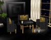 BLK N GOLD DANCE TABLE